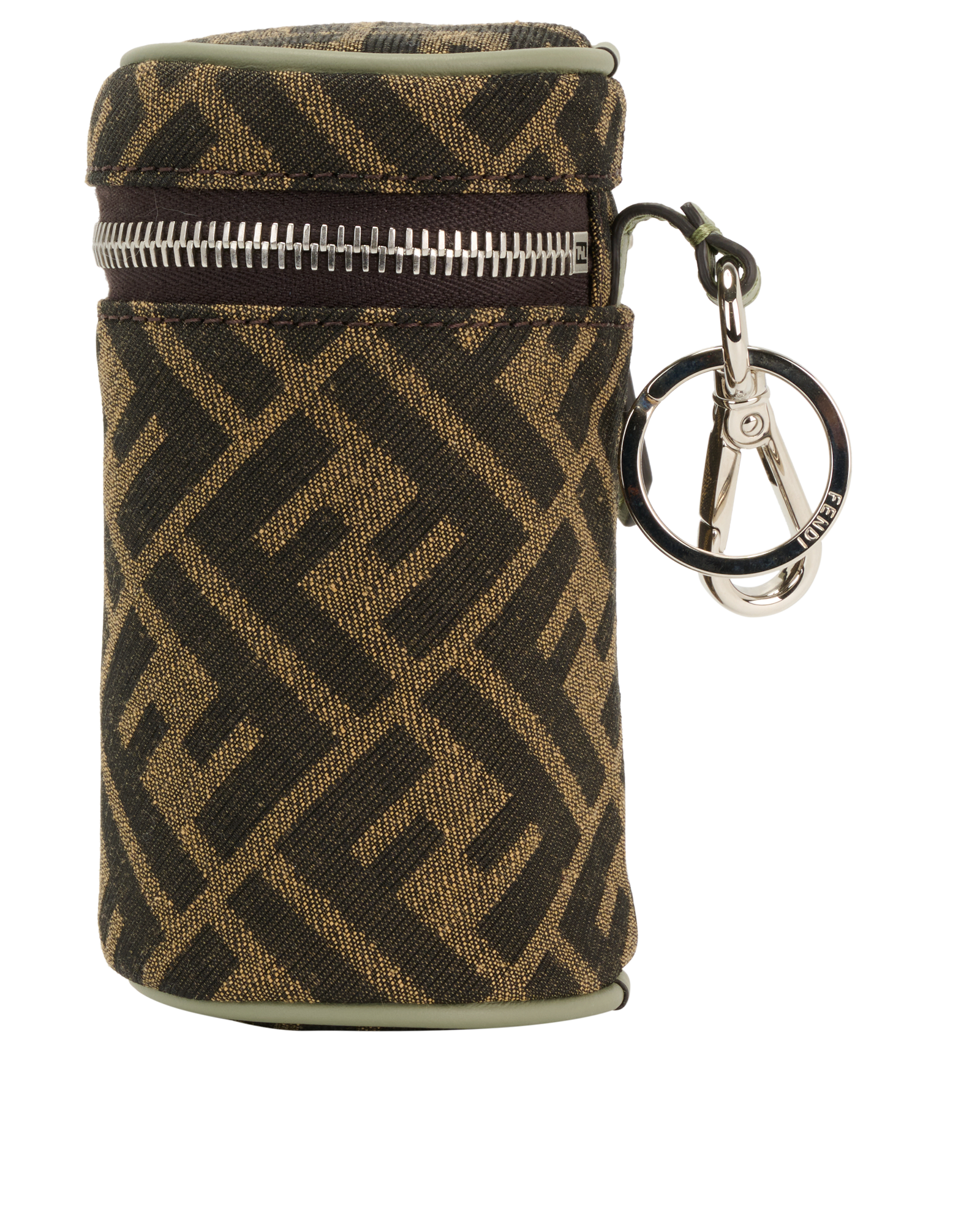 Fendi FF Can Case, &pound;275, Accessories, Brown, Canvas, Bottom view